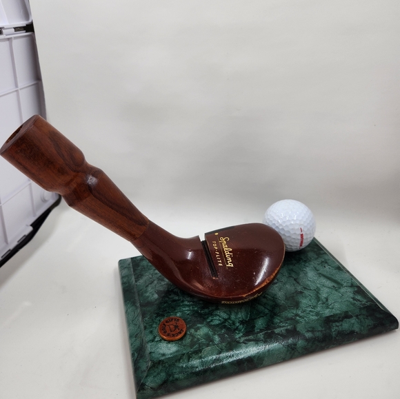 Vintage Spalding Top-Flite Golf Club Hogan ball Business Card And Pen holder - Picture 6 of 13